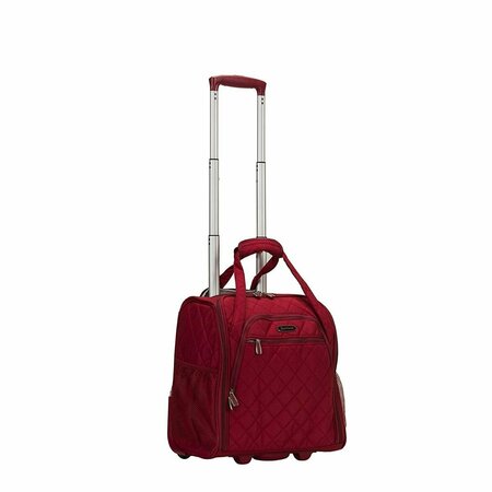 ROCKLAND Melrose Wheeled Underseat Carry on Luggage, Red BF31-RED